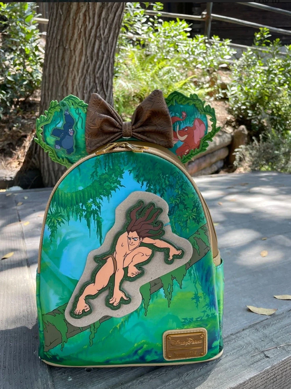 Loungefly Tarzan 25th Anniversary Mini Backpack & Ears Headband